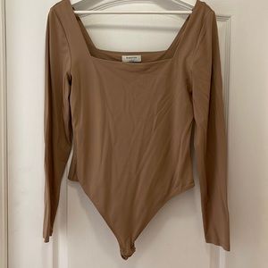Aritzia tan bodysuit